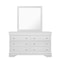Global Furniture Usa Traditional Glam Croc Pompei Metallic White Mirror 1453 - alternate 3